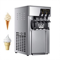 QDMECHPrix compétitif Machine à crème glacée molle verticale à grande vitesse Machine à crème glacée molle automatique pratique à trois couleurs
