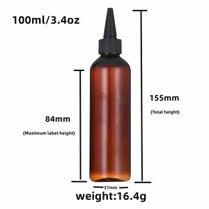 100ml Soft Hair Oil Dye <strong>Squeeze</strong> Applicator Packaging <strong>Bottle</strong> With Twist-open Dispensing Cap - Product Image 3