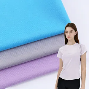 Bán Buôn Drifit 92% Polyester 8% Spandex Elastane Áo Thun Chất Liệu Duy Nhất Jersey Vải Cho T-Shirts Thể Thao Đồ Lót