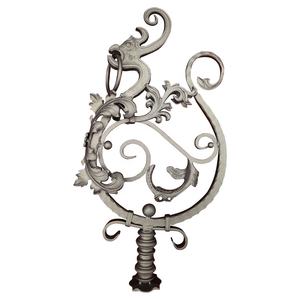 ชิ้นส่วนประตูรั้วแผงประดับด้วยดอกกุหลาบเหล็กดัดชิ้นส่วนประตูสั่งทำได้เสานิวเมลลายมังกร - Product Image 1