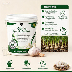 <span class=keywords><strong>Engrais</strong></span> en poudre NPK Premium pour l'ail 500g, enrichi en Calcium et Zinc, à libération rapide, améliore la qualité des bulbes, améliore le goût, améliore la conservation, renforce - Product Image 3
