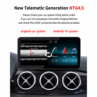 Para Mercedes-Benz Clase B W246/W242 2011-2018 NTG4.5/5.0 Pantalla de 10.25/12.3 Pulgadas Android 14 de 8 Núcleos 8+128GB CarPlay Inalámbrico Android Auto