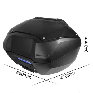 Top Case Moto 50L, Boîte Arrière à Installation Sans Perçage pour Honda NT1100, Coffre de Rangement Verrouillable pour Bagages et Casque - Product Image 3