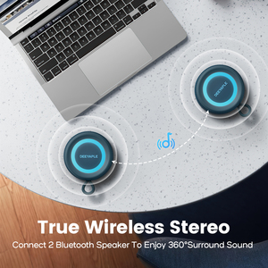 EP-P1S IPX6 Waterproof Bluetooth <strong>Speaker</strong> with TWS Stereo 15W Powerful Sound, Bluetooth 5.3, 12H Playtime - Product Image 6