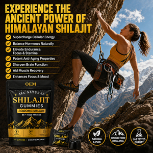 Gomitas <span class=keywords><strong>de</strong></span> Shilajit con Más <span class=keywords><strong>de</strong></span> 85 Minerales Traza, Equivalencia a 3000mg, 20% <span class=keywords><strong>de</strong></span> Ácido Fúlvico, Apoya el Rendimiento Mental y Físico - Product Image 4