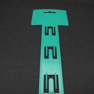 Tiras de mercancía colgantes de 12 estaciones con ganchos Tiras de clip de exhibición de metal de 31 pulgadas para exhibición minorista con encabezado de etiqueta - Product Image 2