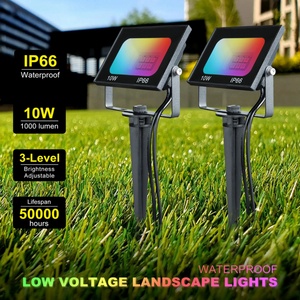 Iluminación LED para Jardín de 10W RGB, Controlada por Aplicación BT, Luces de Césped de Bajo Voltaje con Transformador, IP66 Impermeable para Exteriores - Product Image 4