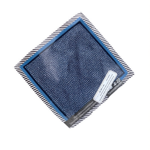 Foulard Quadrato Piccolo 70x70cm con Bordo a Righe, Accessorio Moda per Donna - Product Image 1