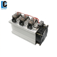 Relais statique triphasé LCTC 200A 250A avec dissipateur thermique, relais de puissance à courant élevé DC-AC AC-AC avec radiateur