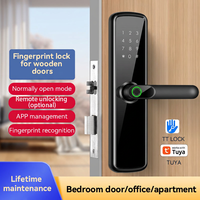 Serrure numérique étanche Tuya Wifi, biométrique, empreinte digitale, mot de passe électronique, carte-clé, déverrouillage par application TTlock, serrure intelligente pour porte d'entrée