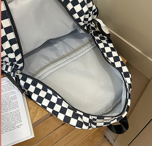 Bán buôn Đen rô Ba lô cho các trường học checkboard trường Túi cô gái kẻ sọc Ba lô cho sinh viên - Product Image 5