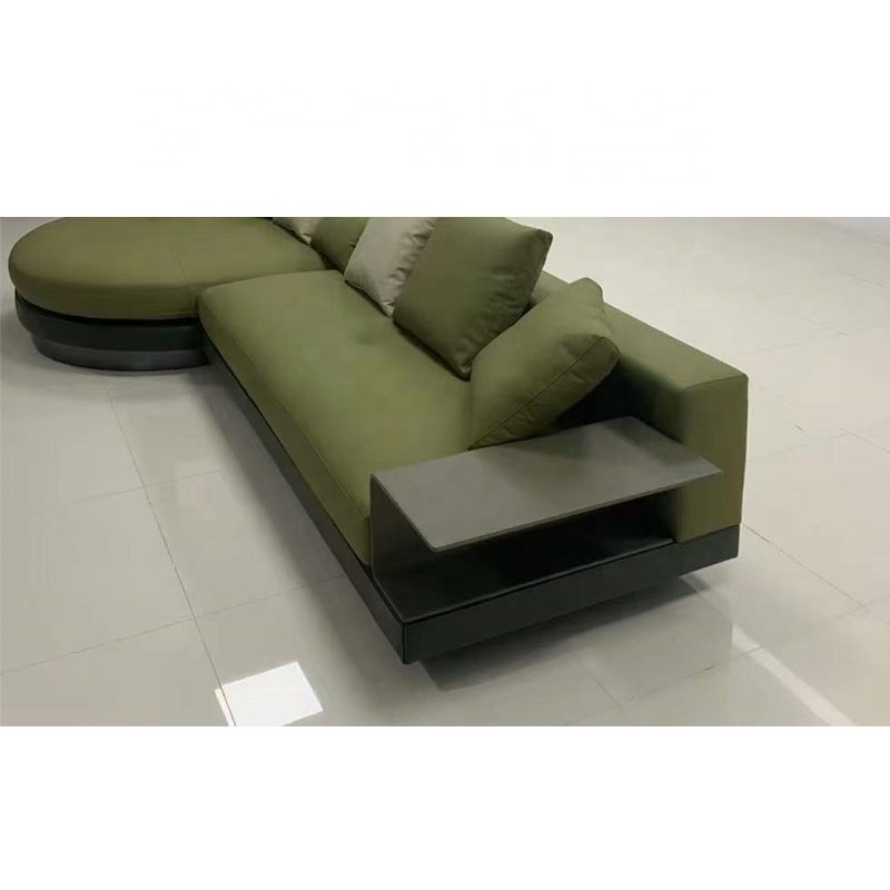 Moder minimalist hotel indoor furniture home living room curve sofa
