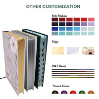 Impression couleur personnalisée sur cuir PU, service OEM en gros, livre religieux de haute qualité, couverture souple, cadeau d'église, bible