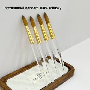 100% Kolinsky Nail <b>Brush</b> International Standard Large High Quality Nail <b>Brush</b> Suitable for European and American Manicurists - Product Image 3