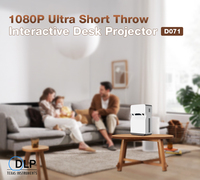 Mini projecteur portable D071, 280 lumens ANSI, HD 1080P, Android 10, courte portée, LED, 4 Go de RAM, 32 Go de stockage, pour cinéma maison en extérieur