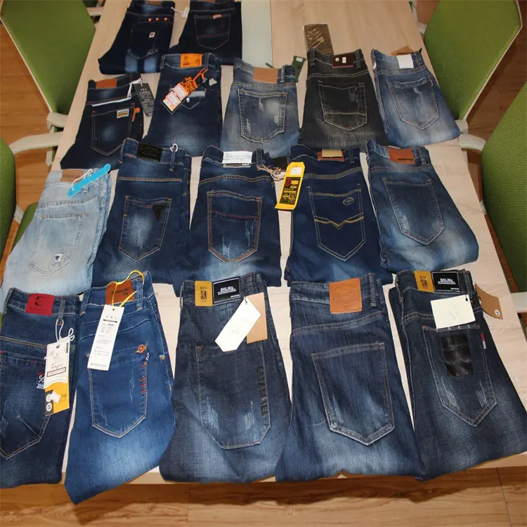 fashion design used jeans men's jeans second-hand trousers men's denim stock lot clearance elasticity women jeans