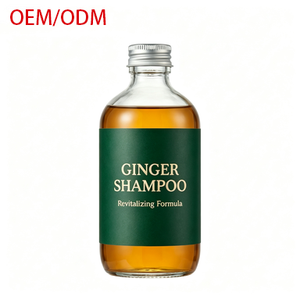 Shampoo au gingembre directement de l'usine, anti-pelliculaire, soin du cuir chevelu, croissance des cheveux, formule naturelle à base de plantes pour salon et usage domestique, OEM ODM - Product Image 1