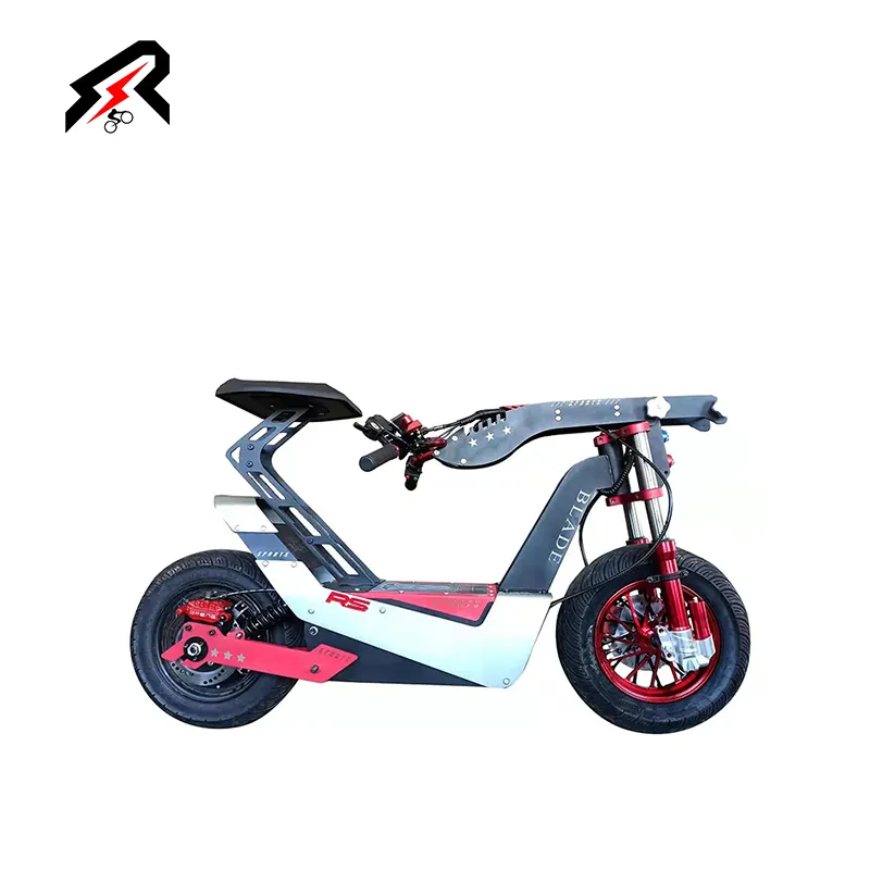 Neues DESIGN Elektro fahrrad 72V Elektro roller Erwachsene 10 Zoll 2 Räder Fett reifen Mit Sitz und Basket City Bike