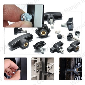 Mat <strong>Knobs</strong> Plastic Handle Clamping Nut Thread End <strong>Black</strong> <strong>Knobs</strong> - Product Image 4