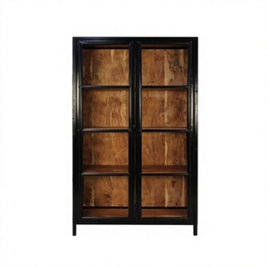 Armario de Madera Maciza Estilo Vintage, Mueble Alto para Dormitorio, Mueble Moderno para el Hogar, Almirah Industrial - Product Image 2