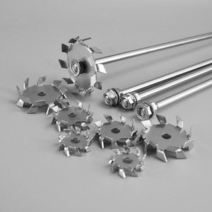Acoplamiento de agitación de laboratorio personalizado de 8/10/12/14 mm para braseros, varilla de acero inoxidable SUS304, cuchilla mezcladora con tuerca de brida - Product Image 3