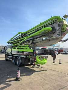 รถปั๊มคอนกรีตติดตั้งบนรถบรรทุกยี่ห้อ Zoomlion เครื่องยนต์ดีเซลและมอเตอร์ ระยะส่งคอนกรีตในแนวตั้ง 51.1 เมตร ผลผลิต 170 เมตร/ชม. - Product Image 4