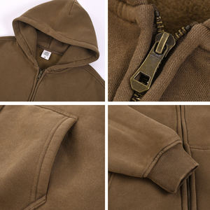 Personalizado Nueva Sudadera con capucha Hombres Mujeres Unisex Hip Hop Zip up Con capucha Moda Ropa de calle Ropa de gran tamaño Hombres Sudaderas con capucha Casuales - Product Image 4