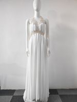 Robe longue blanche Bettergirl 2026, nouveau style tendance, col en V, patchwork métallique, maille, dos nu, robe de soirée sexy