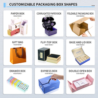 Caja de cartón corrugado plegable personalizada con impresión CMYK para envíos, caja de embalaje para regalos, mercancía y productos.