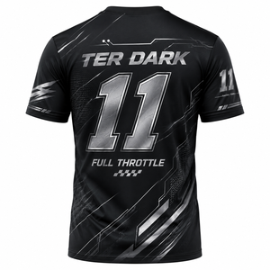 Breathable Quick Dry Outdoor Racing Top Custom Sublimation Contrast Color Graphic Printed Racing Team Short Sleeve Sports <b>Tshirt</b> - Product Image 6