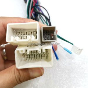 Mitsubishi ASX RVR Outlander Pajero mobil 16pin Audio Wiring Harness kotak Canbus <span class=keywords><strong>PVC</strong></span> Aftermarket adaptor kawat instalasi Stereo - Product Image 5