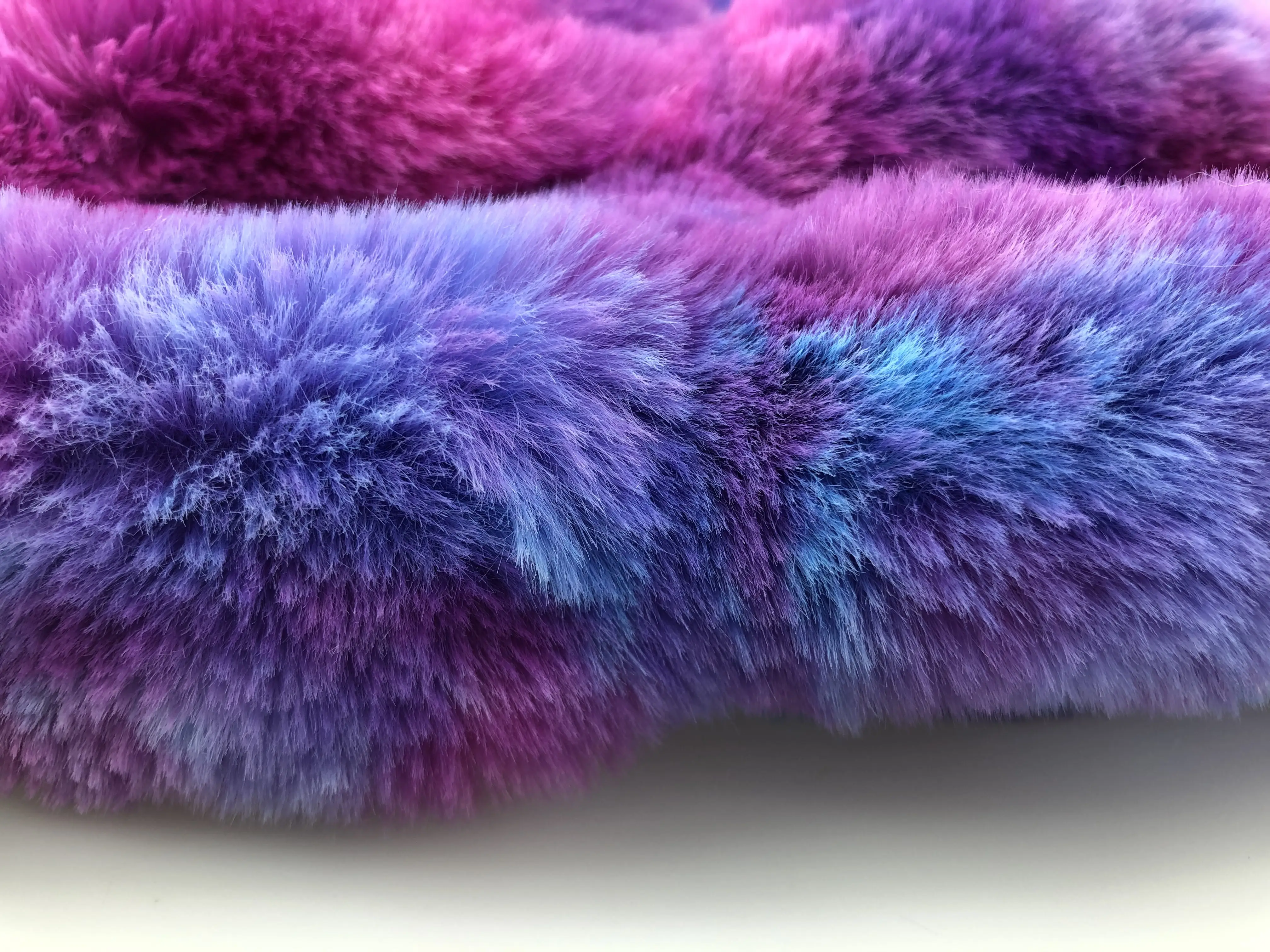 Güzel peluş Spandex tavşan fursona suni kürk kumaş atmak için battaniye/ceket