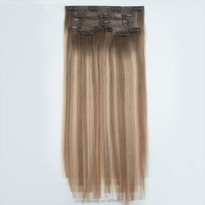 ผมต่อแบบคลิปหนีบผมมนุษย์แท้ผ้าทอคู่ - Product Image 3