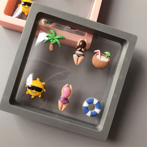 Stéréo créatif Corée du Sud Île de Jeju <span class=keywords><strong>plage</strong></span> magnétique Cadre photo Cocotier natation réfrigérateur autocollant bord de mer voyage souvenir - Product Image 3