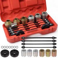 Kit Universal de Extractores de Cojinetes de 20 Piezas, Herramienta de Extracción e Instalación de Bujes, Forjado en Cálido y Tratado Térmicamente, Color Negro
