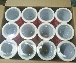 Hot bán 2 "Logo in trắng Bopp băng chất lượng cao áp lực nhạy cảm mong manh Heavy Duty <span class=keywords><strong>66M</strong></span> băng gói duy nhất mạnh mẽ - Product Image 6