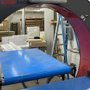Hoàn toàn tự động đồ nội thất bằng gỗ cửa <span class=keywords><strong>Pallet</strong></span> orbital ngang căng máy bao bì, Stretch <span class=keywords><strong>wrapper</strong></span> nhựa <span class=keywords><strong>wrapper</strong></span> - Product Image 5