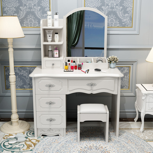 Grande <span class=keywords><strong>commode</strong></span> de luxe miroir de bureau de courtoisie bois <span class=keywords><strong>laqué</strong></span> brillant européen vente en gros pas cher <span class=keywords><strong>blanc</strong></span> chambre meubles hôtels stockage - Product Image 5