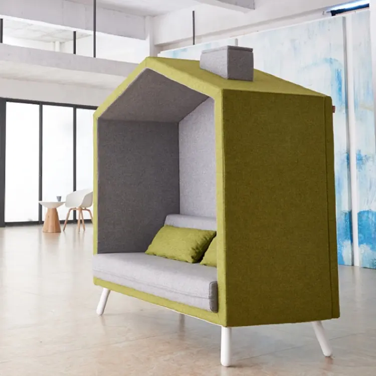 Modüler ofis binası kanepe kamu alanı konferans mobilyaları gizlilik toplantı pod akustik telefon pod kanepeler