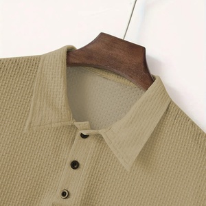 Camiseta de Hombre, Corte Ajustado, Tejido Waffle, con Color y Logotipo Personalizados, Secado Rápido, Antiarrugas, Tejido Transpirable para Uso Casual al Aire Libre - Product Image 6
