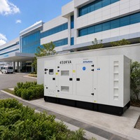 Groupe électrogène silencieux Guangzhou Standby 360 kW 450 kVA, marque Perkins et alternateur Stamford, puissance de pointe 400 kVA, expédition rapide