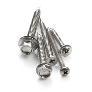 Thép carbon không gỉ SS 304 316 410 tùy chỉnh lợp M2 M4 tự khoan giàn <span class=keywords><strong>Hex</strong></span> lục giác chìm đầu vít tự khoan - Product Image 1