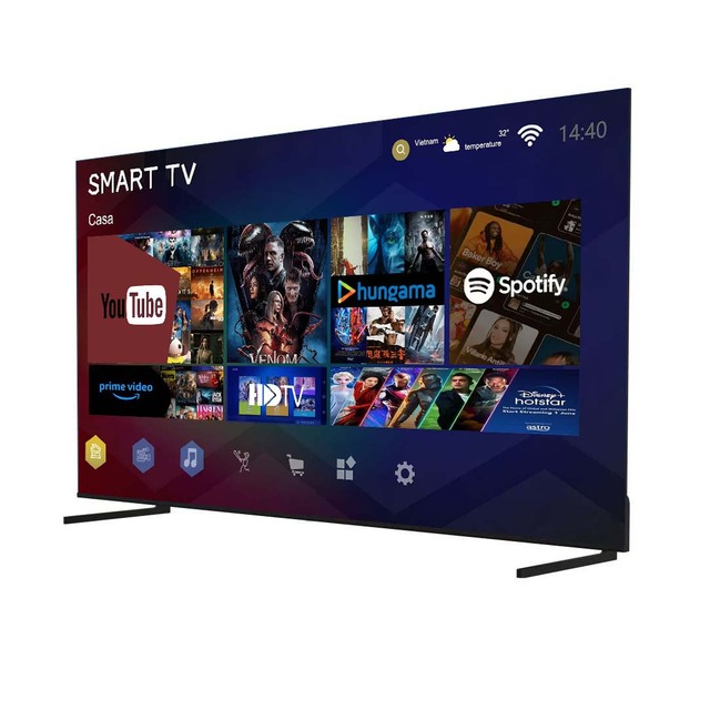 Flat Screen LED TV Accept Custom Android Television 19 24 Inch Smart TV 32 40 43 50 55 65 Inch Hotel Use CCTV