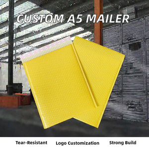 Biểu tượng tùy chỉnh A5 vận chuyển phong bì màu trắng cho Poly bưu phẩm với Bong Bóng Padding cho siêu thị hàng tạp hóa và khuyến mãi - Product Image 2