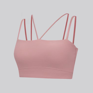 Nouvelle Collection Été – Soutien-gorge de Sport Sexy à Bretelles Fines, Rembourré, Dos Croisé Ouvert, Sensation Peau Nue, Doux, pour Entraînement et Fitness, Grandes Tailles Femme - Product Image 1