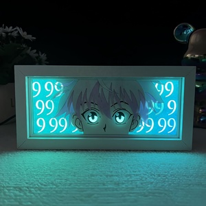 6 Styles de Veilleuses à Effet de Lumière en Papier Découpé Hunter GON FREECSS Killua Zoldyck, Changement de Couleur, pour Fêtes, Chambre, Série Anime, Veilleuse de Dessin Animé - Product Image 2