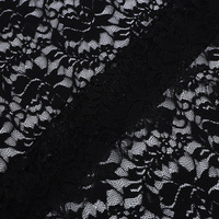 100% nylon tricoté Jacquard maille dentelle tissu personnalisé couleur unie 3D brodé cordon de luxe pour robes de luxe