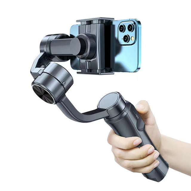 Handheld Gimbal Stabilizer for Mobile Phone Travel Use with Mini Tripod 2200mAh Battery for V4.0 Gimbal Go App F6
