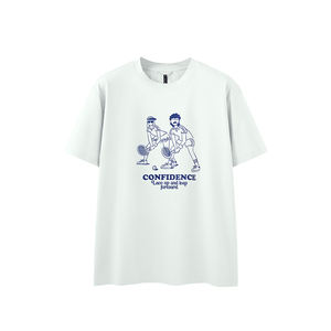 Camiseta de hombre de calle de peso pesado con logotipo e imagen Camiseta personalizada de gran tamaño para hombre Camiseta con estampado - Product Image 1