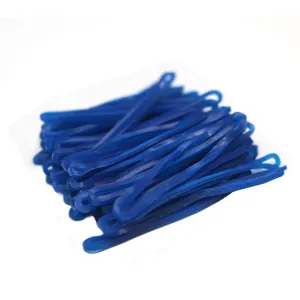 Can be used outdoors Anti aging Elastic Blue Latex any Size Item Custom fancy rubber band